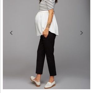 Pea In the Pod maternity black cropped pants
